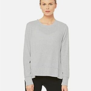 ALO Yoga Glimpse Heather Gray Sweatshirt